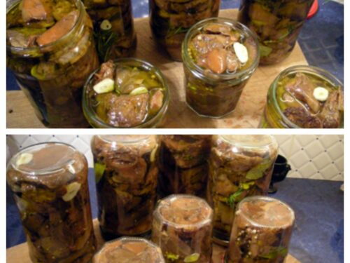 Champignons sanguins en conserve à l'huile - La recette facile par