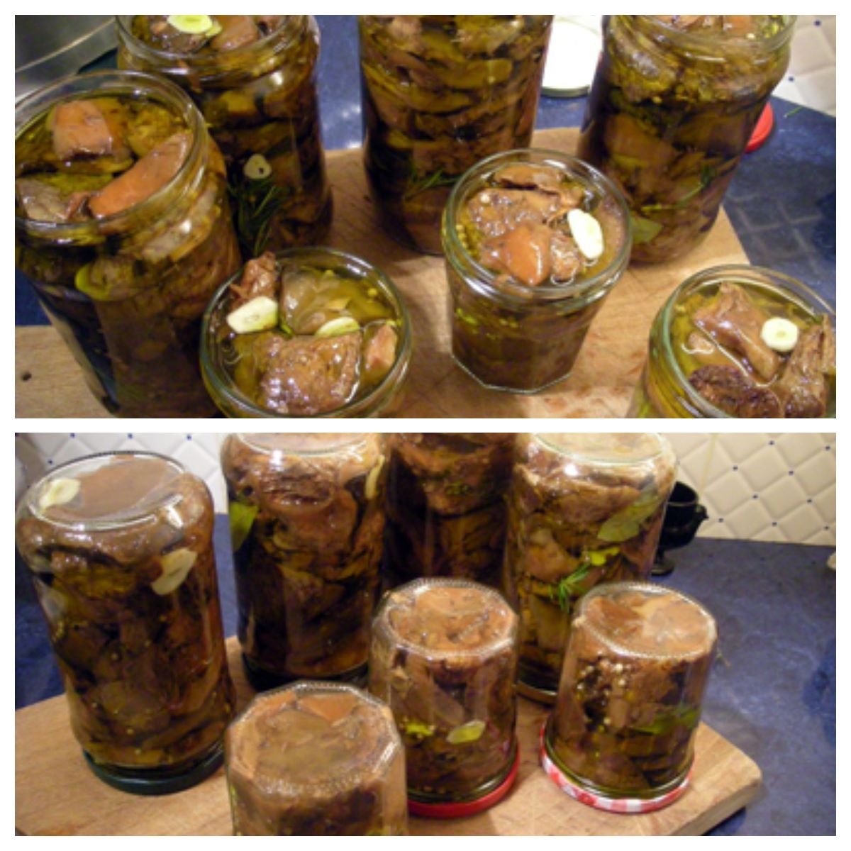 Champignons sanguins en conserve à l'huile - La recette facile par