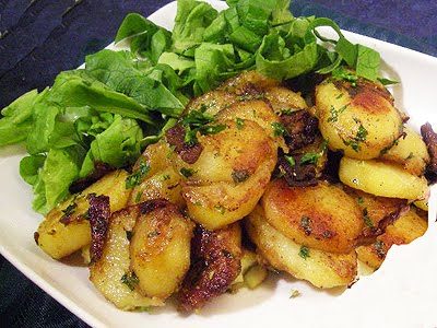 Pommes sautées aux cèpes