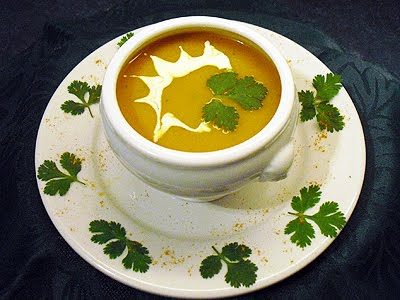 Soupe de potimarron au curry