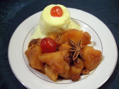 Compotée de pommes à la cannelle et gingembre