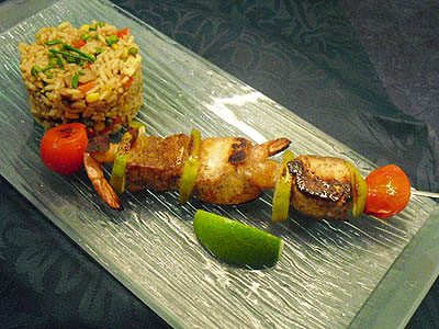 Brochettes de saumon au citron vert - 1