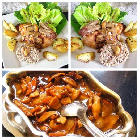 Poulet farci aux cèpes - 8