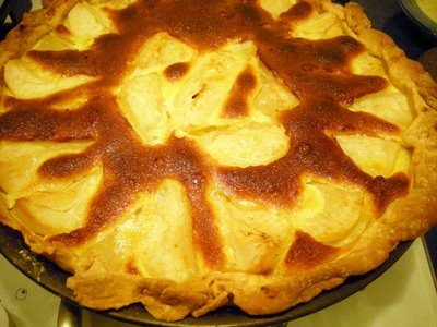 Tarte amandine aux poires