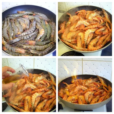 Gambas flambées - 2