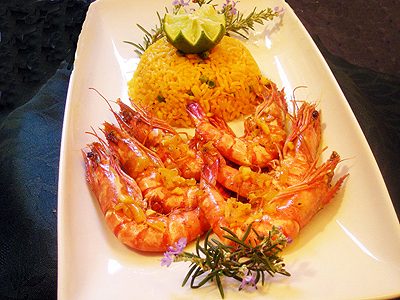 Gambas flambées - 1