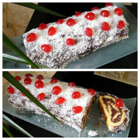 Gâteau roulé chocolat noix de coco - 12