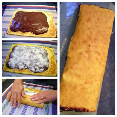 Gâteau roulé chocolat noix de coco - 10