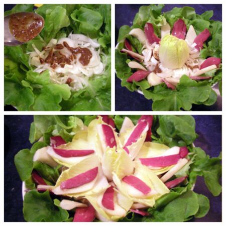 Salade d'endives aux poires et magret - 4