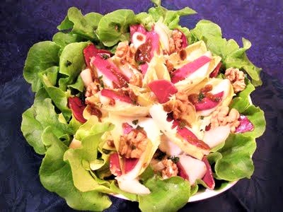 Salade d'endives aux poires et magret - 1