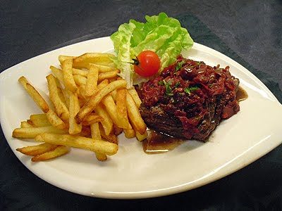 Steaks au chutney de cerises