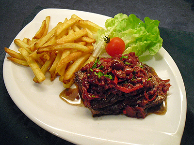 Steaks au chutney de cerises - 1