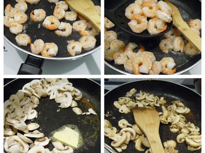 Crêpes au crabe et crevettes - 4