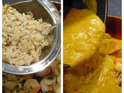 Crêpes au crabe et crevettes - 8