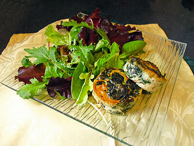 Flans d'épinards au chorizo - 8
