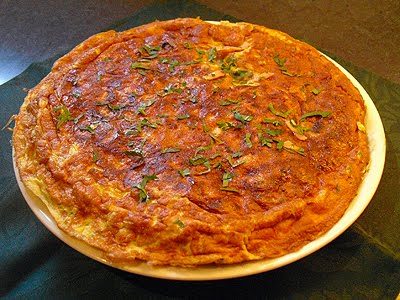 Omelette jambon champignons - 1