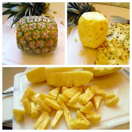 Salade mangue ananas au rhum - 2
