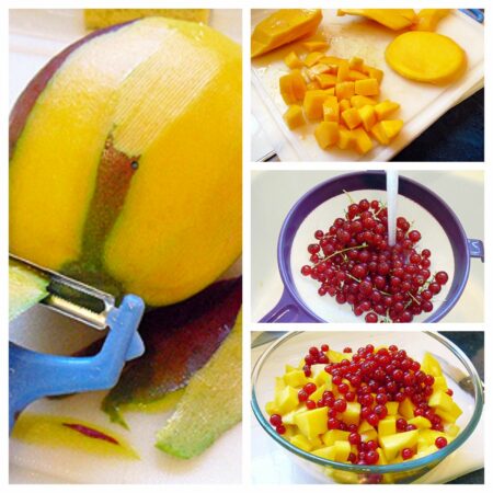 Salade mangue ananas au rhum - 3