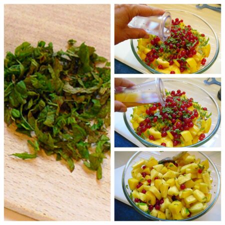 Salade mangue ananas au rhum - 4