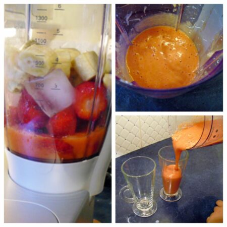 Smoothies fraises bananes - 4
