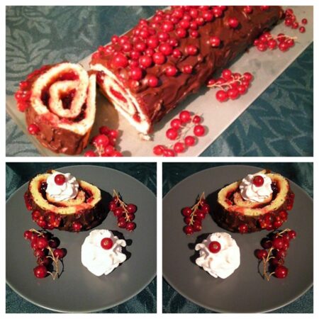 Gâteau roulé groseilles et chocolat - 12