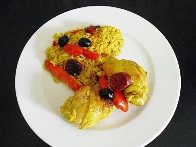 Poulet au chorizo façon paella