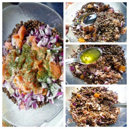 Salade de lentilles au saumon fumé - 6