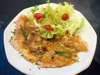 Carpaccio de saumon frais - 1