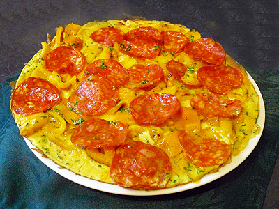 Omelette poivrons et chorizo - 7