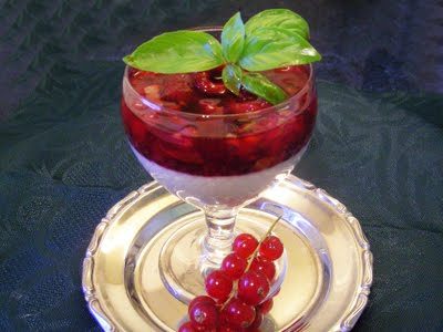 Panna cotta aux fruits rouges