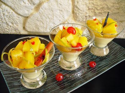 Panna cotta à la mangue - 1