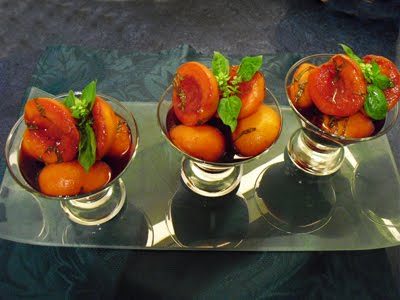 Abricots au vin - 1