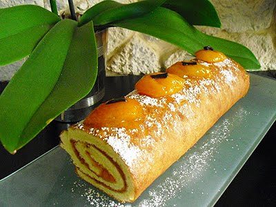 Gâteau roulé à l’abricot