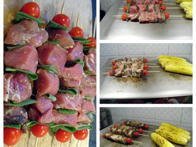 Brochettes de filet mignon et maïs grillés à la plancha - 6