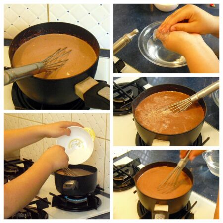 Panna cotta chocolat fraises - 3