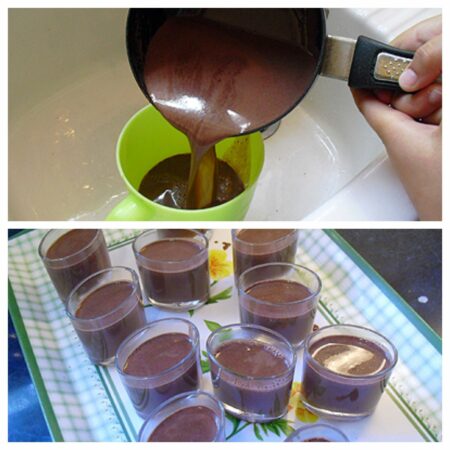 Panna cotta chocolat fraises - 4