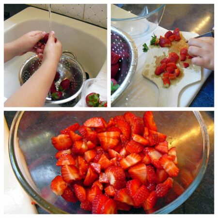 Panna cotta chocolat fraises - 5
