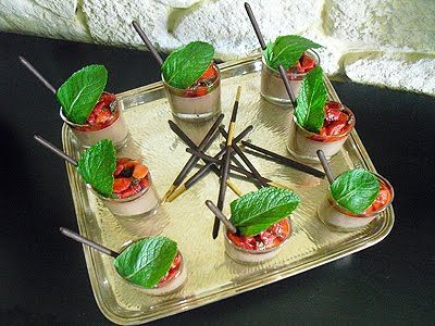 Panna cotta chocolat fraises - 1