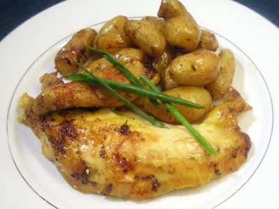 Poulet rôti au four