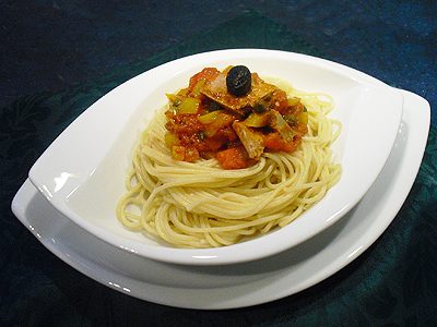 Spaghettis à la catalane - 1