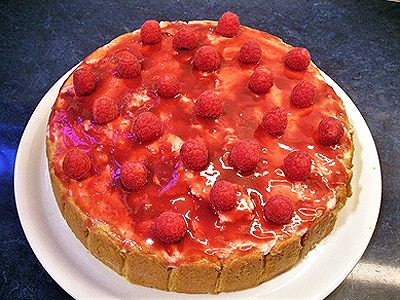 Dessert aux framboises - 1