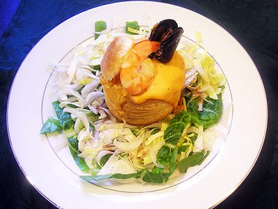 Vol au vent aux fruits de mer