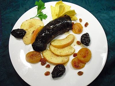 Boudin noir aux fruits secs - 1