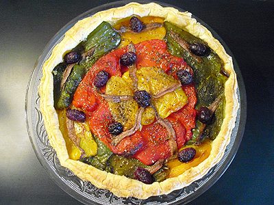 Tarte aux 3 poivrons