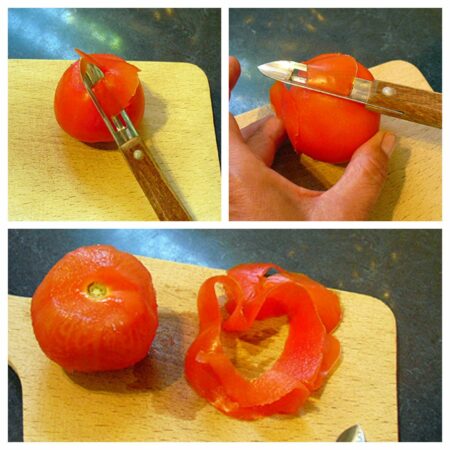 Comment faire des roses en peau de tomate - 2