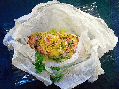 Filets de rougets en papillotes - 1