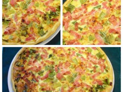 Quiche aux poireaux et lardons - 7