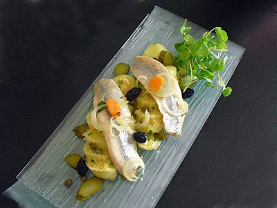 Salade pommes de terre et harengs fumés