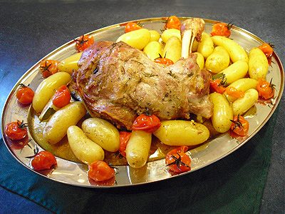 Epaule d’agneau au four