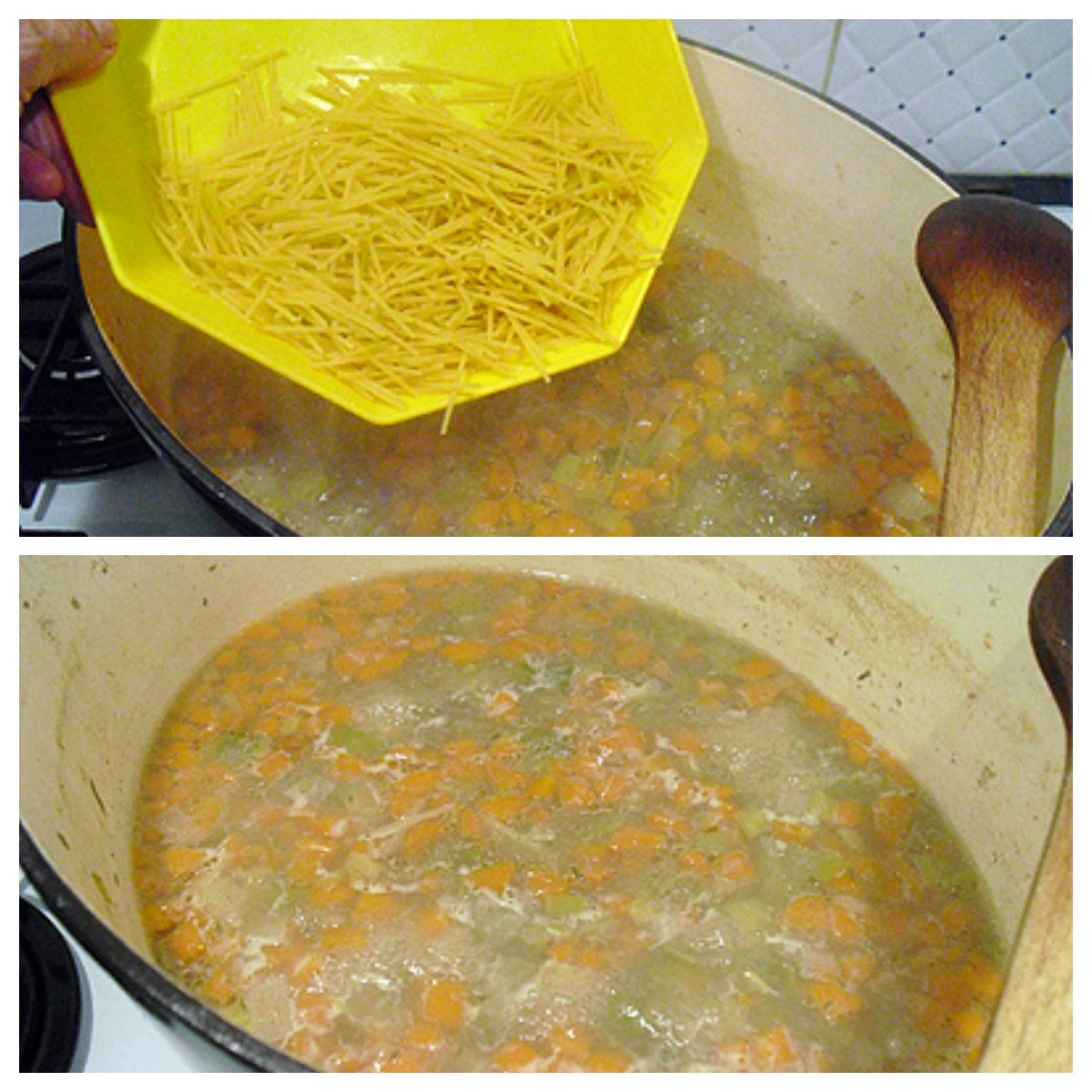 Bouillon aux pâtes La recette facile par Toqués 2 Cuisine